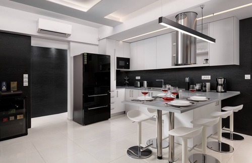 Petaloudes Apartment | Rhodes Skyline Suite - 1 Bedroom with OutDoor jacuzzi and Sea View