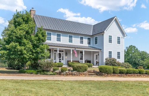 Dyke House | River Meadows Farm | 39-Acre Retreat: Mtn Vistas, River, Pool & Trails