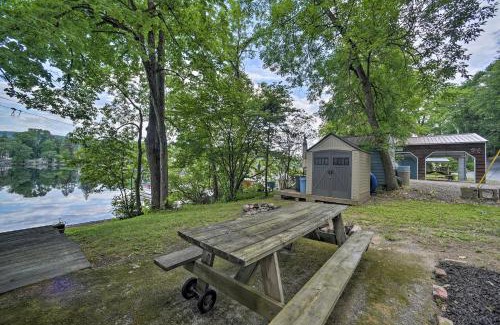 Lake Luzerne House | Riverfront Escape with Dock 19 Mi to Saratoga!