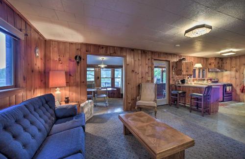 Lake Luzerne House | Riverfront Escape with Dock 19 Mi to Saratoga!