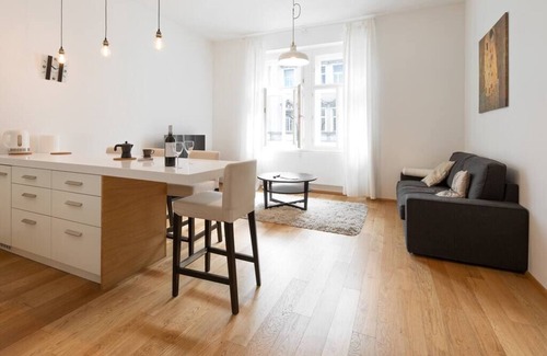 Nove Mesto Apartment | Riverside area apartment near the Dancing house!