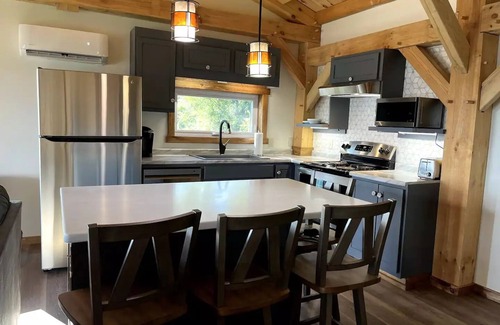 Leavenworth Cabin | Riversong Timberframe Cabin with Gorgeous Water Views
