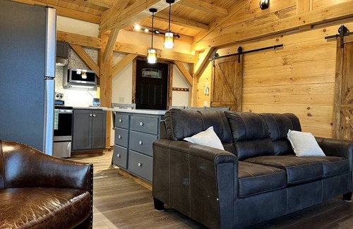 Leavenworth Cabin | Riversong Timberframe Cabin with Gorgeous Water Views