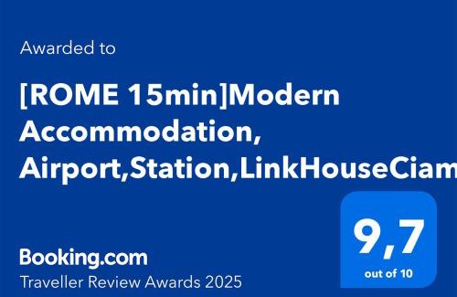 Ciampino Apartment | [ROME 15min]Modern Accommodation, Airport,Station,LinkHouseCiampino