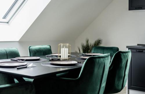 Rheda-Wiedenbruck Apartment | Roof-Suite 02 I Aufzug I BBQ I WiFi I Balkon I TV