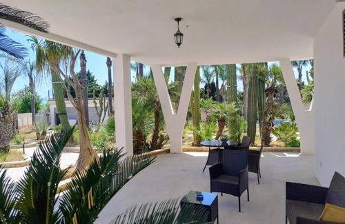 Torre Lapillo Apartment | Room 'Blu Dea - 2' with Shared Terrace, Wi-Fi and Air Conditioning