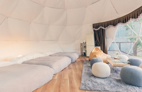 Yufuin Onsen Cabin | Room dome tent with hot spring 1 night and 2 /Yufu Ōita