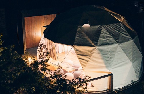 Yufuin Onsen Cabin | Room dome tent with hot spring 1 night and 2 /Yufu Ōita