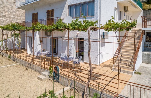 Brela Apartment | Rooms Sani - Double Room with Terrace and Sea View (S3)