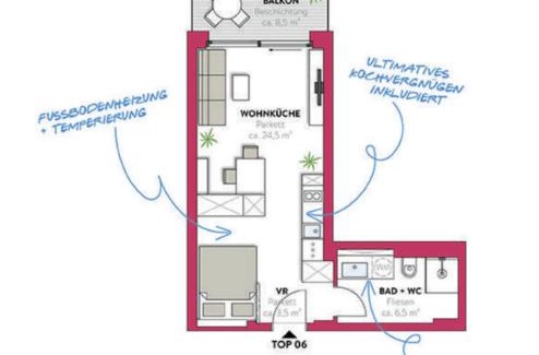 Favoriten Apartment | Ruheoase mit Parkblick - 15 Min Zentrum - Therme & Gym