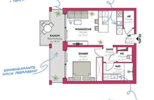 Favoriten Apartment | Ruheoase mit Parkblick - 15 Min Zentrum - Therme & Gym