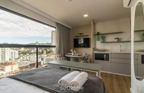 Itoupava Seca Apartment | RUP - Equipped Studios in Building with Pool