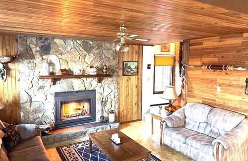 Mulhurst Cottage | Rustic Cabin at Wizard Lake with Hot Tub