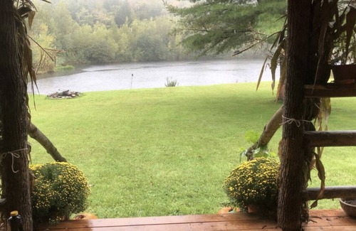 Winsted Cabin | Rustic escape on a pond with 7 acres in Colebrook, CT!