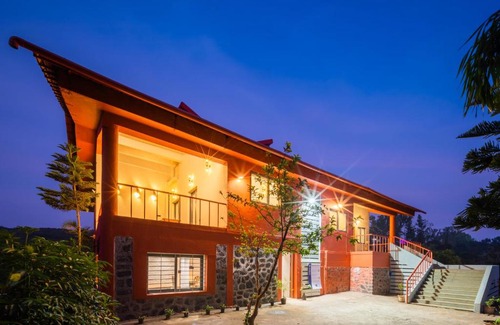 Mahabaleshwar Villa | SaffronStays RedFields By Venna River - luxury villa amidst strawberry farms