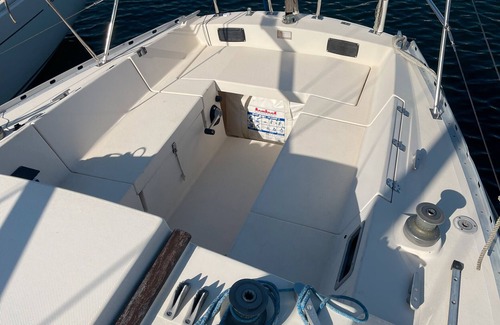 Cherbourg-en-Cotentin Boat Rental | Sailing Boat 'Miraflores' with Sea View, Private Terrace and Wi-Fi