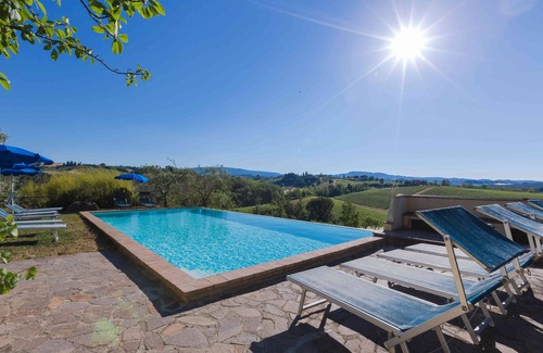 San Gimignano Villa | San Gimignano villa with pool, 5 rooms en suite, A/C, wi-fi, panoramic view