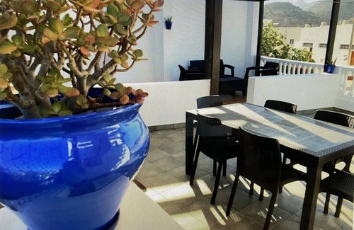 San Jose House | San José, quiet and large terrace at 100m beach