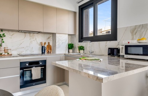 Agia Fyla Apartment | Sanders Triple - Cozy 1-bdr Apt With Balcony