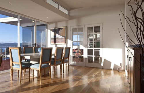 Sandy Bay House | Sandy Bay Sensation, a luxury home with river, mountain and Hobart city views.
