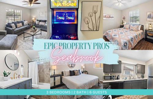 El Lago House | Sandy Private Beach Oasis Close to Kemah Boardwalk & NASA 5 STAR SUPER HOST