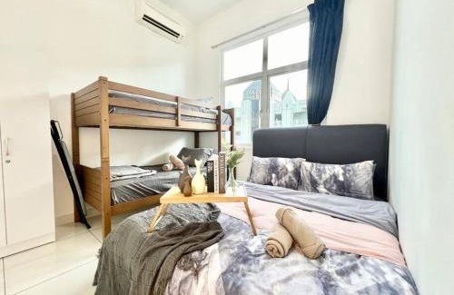 Bandar Puchong Jaya Apartment | SB 1-10Pax Sky Pod Puchong 2Room IOI Mall LRT WiFi