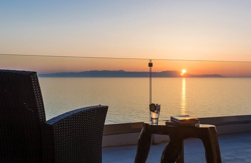 Stavros Villa | Sea front lux villa★Heated pool★Direct access to the sea★Stunning seaview