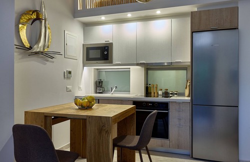 Koutsouras Condo | Sea-front suite in luxury contemporary villa with infinity pool & gorgeous views