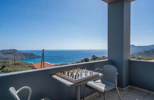 Mirthios Villa | Seaview Villa Mirthios Panorama with Private Swimming Pool and BBQ!