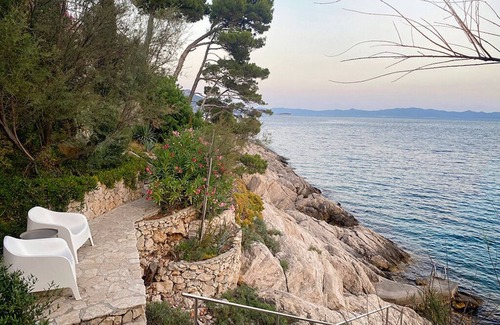 Trstenik Villa | Secluded Beachfront Villa: 3 Bedrooms, Private Pool, and Natural Serenity