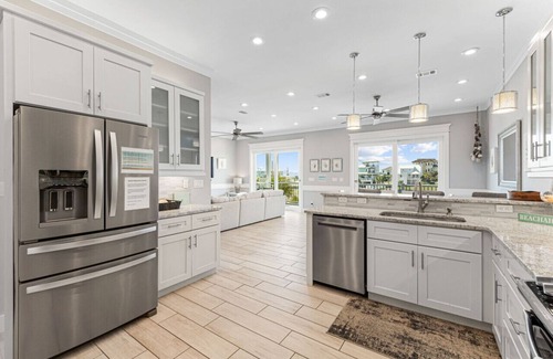 Navarre Beach House | Serendipity Beach Cottage: Spectacular Home with Pool, Golf Cart and Elevator!