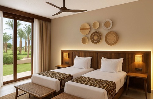 Michamvi Hotel | Serene Garden View Room | Peaceful Escape with Pools, Spa & Private Beach Access