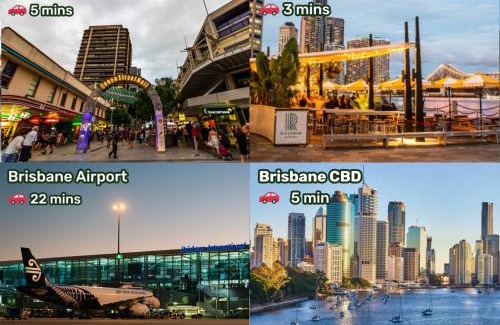 Brisbane Central Business District Apartment | Sky Living & River Views in Queens Wharf Residences
