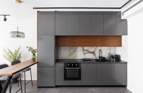 Old North Apartment | Skyline Serenity by tlv2rent