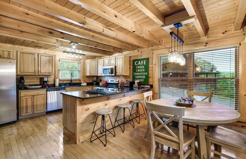 Sevierville Cabin | Smoky Mountain Views | Game Room + Resort Pools & Mini Golf