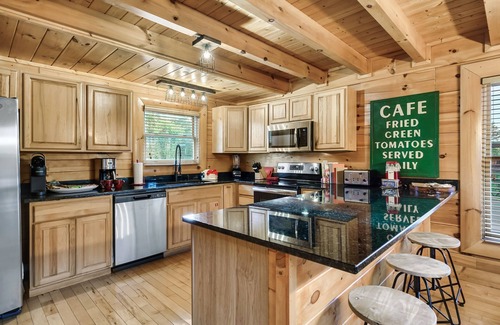 Sevierville Cabin | Smoky Mountain Views | Game Room + Resort Pools & Mini Golf