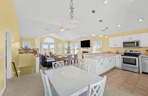 Rodanthe House | Sound-front home with private pool, hot tub, grill, outdoor shower, & water views