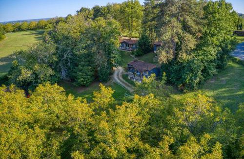 Saint-Cybranet Cabin | spa privatif intérieur du lodge -la truffe- le bois de la pause-