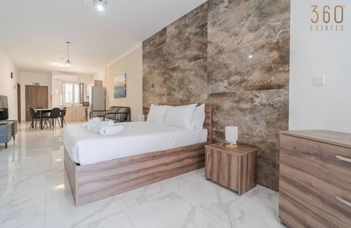 Tarxien Apartment | Spacious, 1BR home with comfortable bed in Tarxien