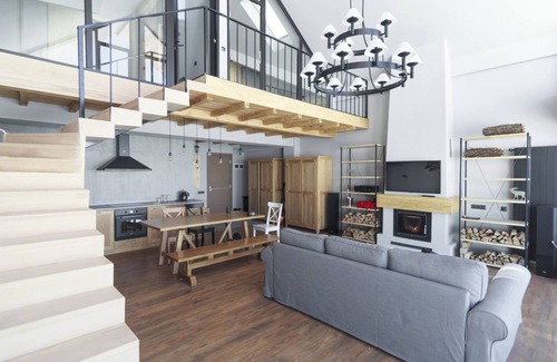Kazbegi Apartment | Spacious 2-bedroom Loft in New Gudauri with Panoramic Views, Ski in Ski out