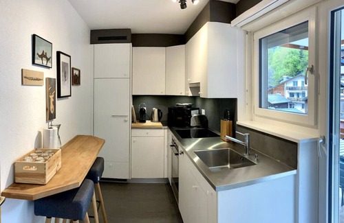 Leukerbad Apartment | Spacious 3.5-Room | Central Leukerbad Balcony