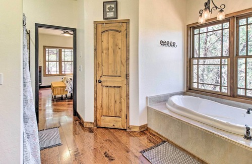 Timberland Acres Cabin | Spacious Bohemian Cabin + Decks, 9 Mi to Lake