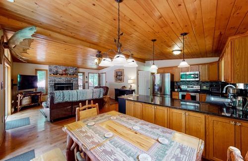 Bloomington House | Spacious forest retreat with grill, firepit, game room, & jacuzzi tub - dogs ok
