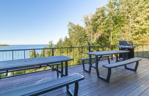 Walker House | Spacious Leech Lake Home on 2 Private Acres, 200' of lake shore 15 Minutes to Walker with boat lift, dock, swimming, fire pit