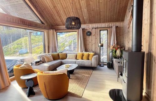 Krodsherad Cabin | Spacious lodge with sauna, ski centre