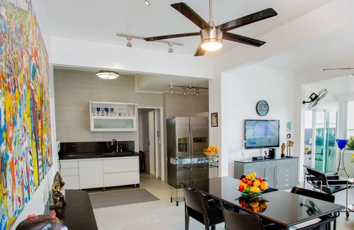 Copacabana Condo | Spacious Penthouse with Ocean View, two Patios and Office with Ocean View.