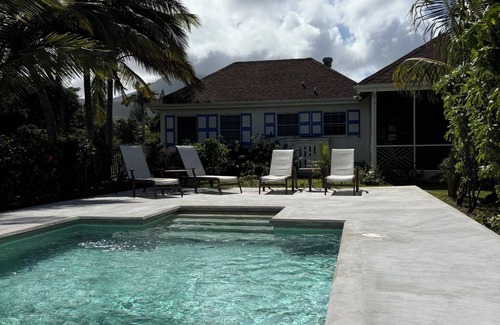 Newcastle Villa | Spectacular Beachfront Villa with Pool: Nevis Palm