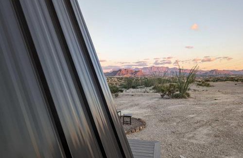 Study Butte-Terlingua House | Stardust Big Bend Luxury A-Frame#2 with a fab view