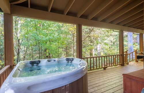 Rhododendron Cabin | Stay before 11/02! get the 3RD night FREE! Hot tub, river access A/C
