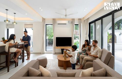 Calangute Villa | StayVista at Roźe Home with Open Terrace, Pool & Pet Friendly